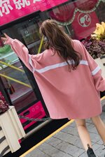 2021春季新款韩版宽松拼色毛圈卫衣8813大货已出，女装卫衣/绒衫，浙宝229