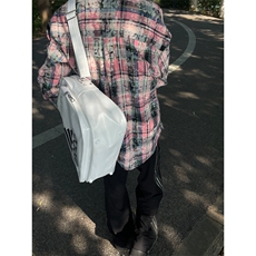 【有货】粉色格子衬衫男女款vintage美式复古长袖衬衣C54LL-特P45，男装衬衫，星座1007（原301D）