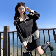 已出大货【26春新款】蕾丝拼接套装2D001-6735-P155-K248，女装套装/套裙，2D001