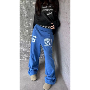 秋冬新款潮牌休闲裤加绒加厚男女嘻哈裤D328-AK7725-P58