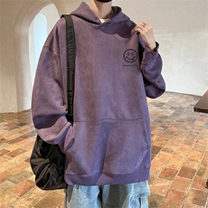 量大优可提供视频麂皮绒卫衣连帽HD019-1-LPWY4217-P40，男装卫衣，电商019-1
