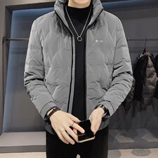 2130冬季立领轻薄羽绒服外套中青年店主风羽绒衣保暖御寒男大码潮，男装羽绒服，星座115A(原星座507）