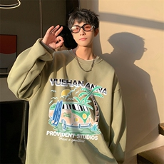 抖音供货、复合重磅360克现货圆领卫衣宽松D223A-YL2346-特P28，男装卫衣，电商019-1