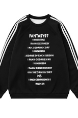 白底23新款秋季时尚百搭宽松字母印花潮流圆领卫衣F6903P45控68，男装卫衣，电商A268-1