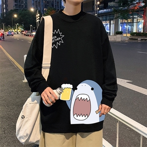 M18137-P45 加绒款-P65半高领毛衣男士大码针织衫男毛线衣男图片