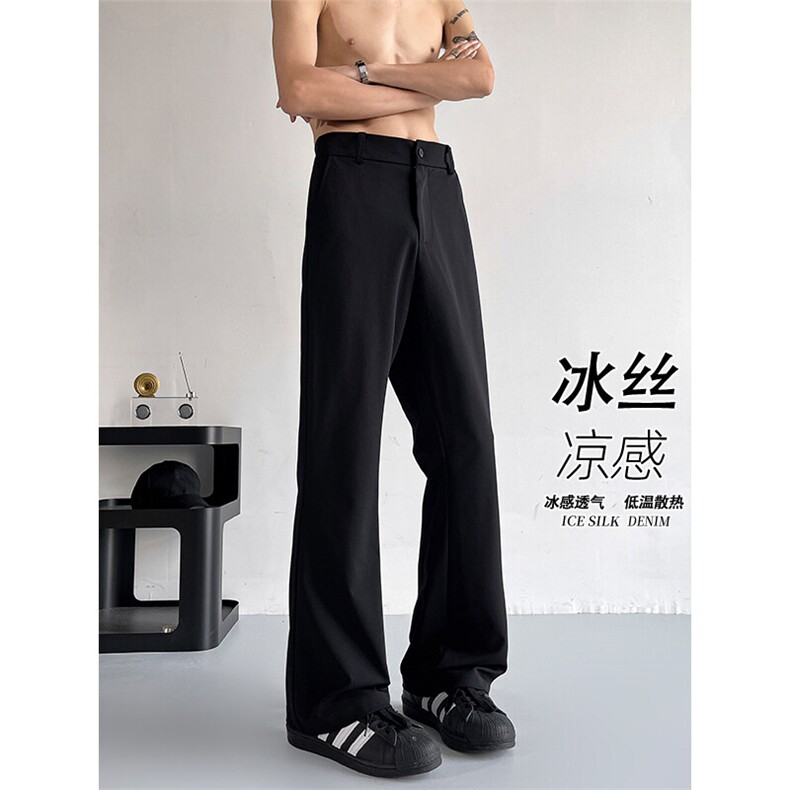 2026春季新款内景大码弹力微喇冰丝西裤M-5XLHK25341-特P30，男装西裤，电商A022