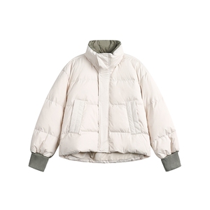 2025冬款拼色下摆抽绳羽绒服--1311 控价298图片