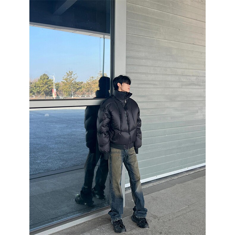 立领短款羽绒棉服外套男冬季加厚盔甲美式棉袄棉衣MY8150,男装棉衣,星座1116A（原606A-3）