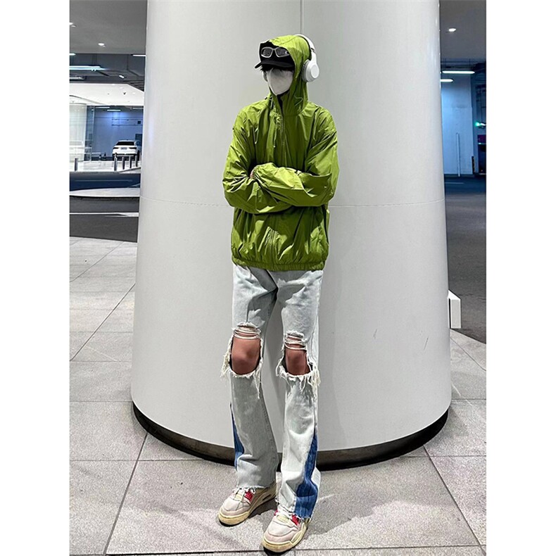 美式高街ins小众破洞牛仔裤货号K751P60图片