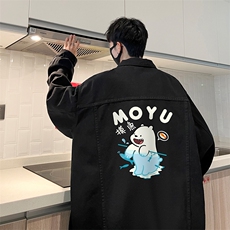 牛仔夹克男大码牛仔外套男茄克NJ77414-P60，男装夹克，电商A040