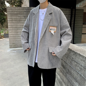 XZ213-19XZ05-P88控108 港风大码oversize痞帅高级感潮牌轻熟西服图片