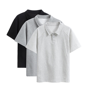 夏季新款港风日系轻熟风正肩POLO领短袖T恤男XZ213-TX18-P35控58