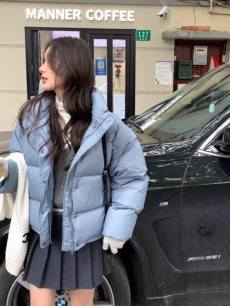 白灵儿棉服女款2023年新款短款小个子奶呼呼韩版轻便棉衣面包服,女装棉衣/棉服,梦白服饰厂