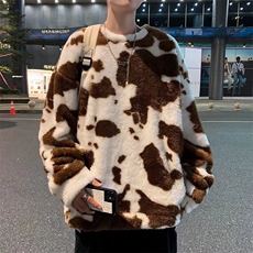 秋冬季2021新款毛绒加厚韩版套头宽松男卫衣bf慵懒风M203-P36，男装针织衫/毛衣，星座512-4