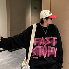 【新品】8810-2-P412026年春季新款圆领卫衣男休闲宽松百搭上衣，男装卫衣，星座1206-1（原A206-1）