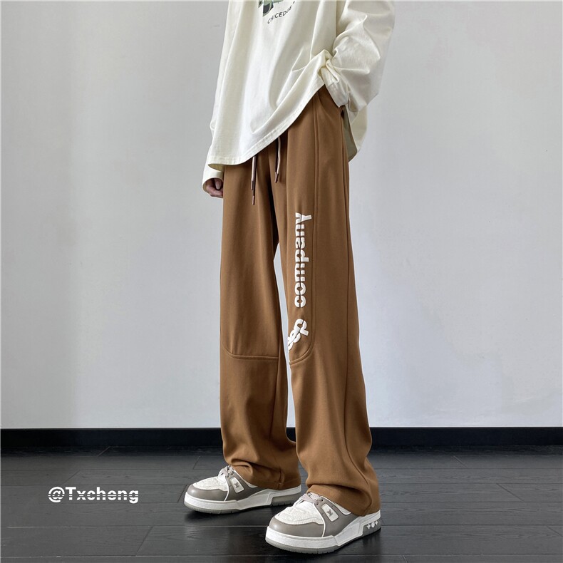 抖音品质春季新款大菠萝格300克宽松卫裤B315-K23410-特p30控58,男装休闲裤,电商B315