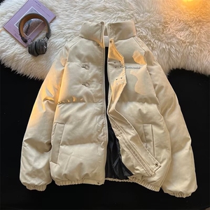 美式皮衣夹克男女同款秋冬季大码宽松潮牌棉服 MMY30 P110图片