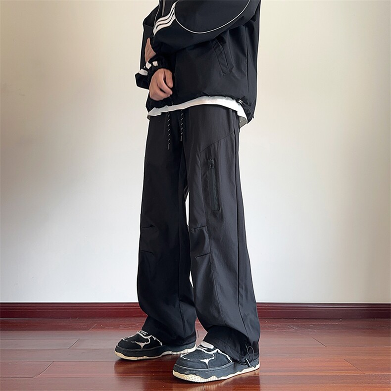 2025秋季新款潮流机能拉链褶皱设计冲锋裤B315-K23555-p50控68,男装休闲裤,电商B315