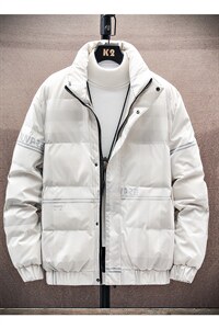 现货仓库桥园路2号主推差价大冬季立领修身学生羽绒服男R9007P100图片