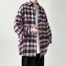 现货宽松格子衬衫男KD611-P4568，男装衬衫，电商D312-1