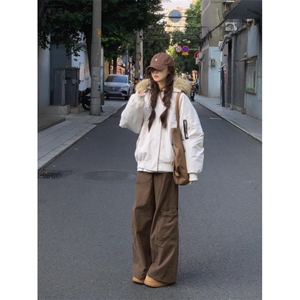 派克连帽棉服女新款冬季加厚棉衣工装外套学生棉袄潮L25099-p107图片