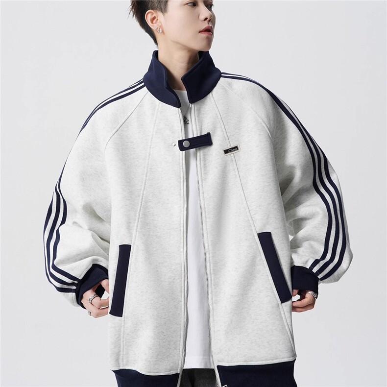 棒球服港风痞帅夹克男士春秋季潮牌宽松百搭衣服ins休闲情侣外套,男装夹克,星座715-4