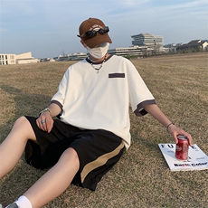 ~夏季主推新面料垂感短袖短裤套装TZ306P70控98，男装牛仔裤，电商A309