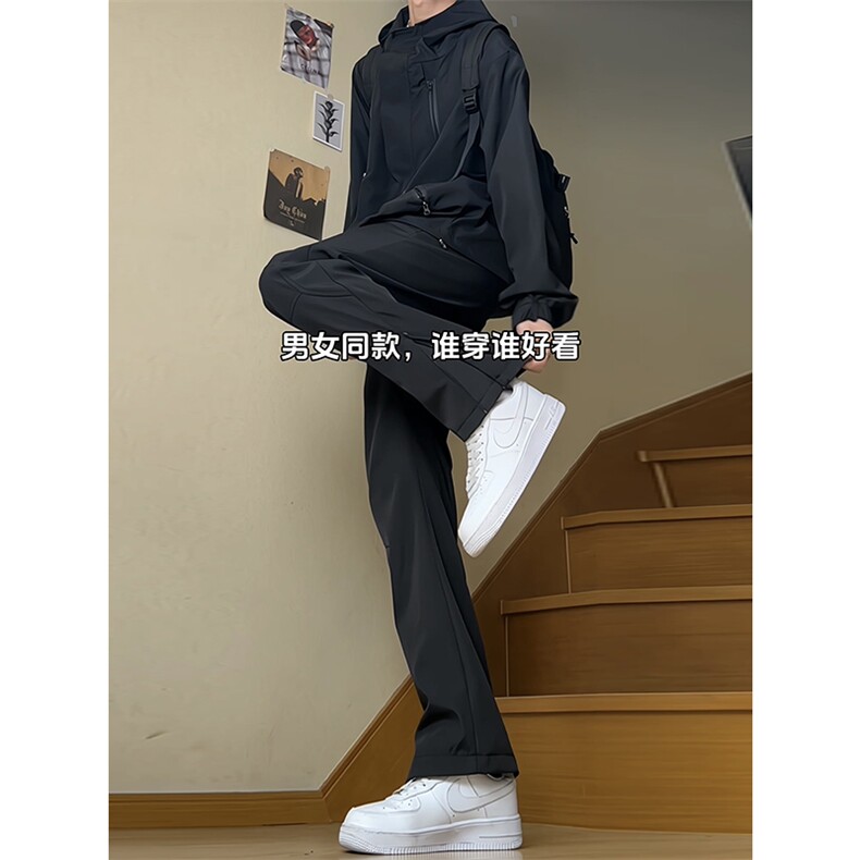 秋季现货新款防水冲锋裤隐形拉链设计感XZ806-CK23070-P45控68,男装休闲裤,四季星座806
