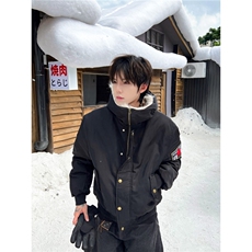 现货美式宽松复古连帽加厚保暖派克服5036特P100，男装棉衣，星座205-3