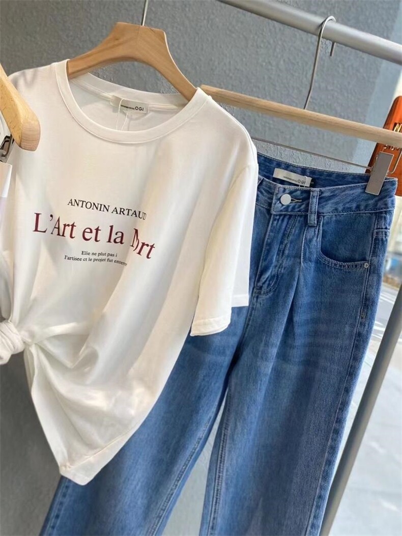 【DAVIDA】韩版直筒阔腿牛仔裤！，女装牛仔裤，DAVIDA