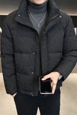 店主风冬季新款休闲压花立领羽绒服男士保暖外套B338-9903-P165，男装羽绒服，电商B338