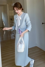 气质潮流两件套女2025秋季新款小香风时尚外套半身裙套装职业装，女装套装/套裙，霓裳依族