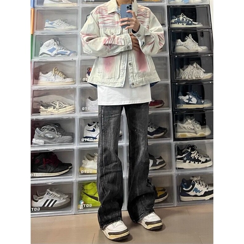 【有货】做旧水洗牛仔夹克外套爪痕褪色JK2165特P73,男装夹克,星座908-1