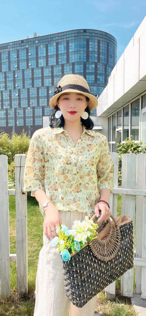 纯苎连衣裙小衫裤子裙子衬衣 时尚风 风淑女风休闲风，女装连衣裙，川哲