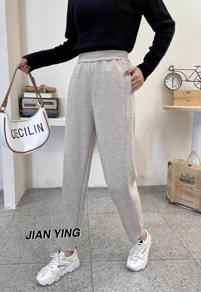 真正含羊毛成份的羊毛休闲裤保暖M一XXL，女装休闲裤，简 影