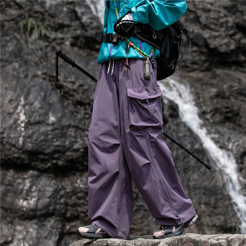 抖音品质山系户外登山防水设计宽松冲锋裤B315-K25753-特P45控88,男装休闲裤,电商B315