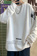 2023春季新款M-7XL港风长袖卫衣男加肥加大码宽松慵懒风上衣控68，男装卫衣，钱塘717(原712)