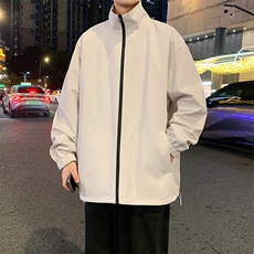 港风双面穿渐变上衣夹克宽松落肩立领冲锋衣外套JK906P75，男装夹克，星座1204-3