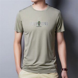 主题男装正品2024夏季男士印花短袖T恤韩版潮流时尚休闲男装P45图片