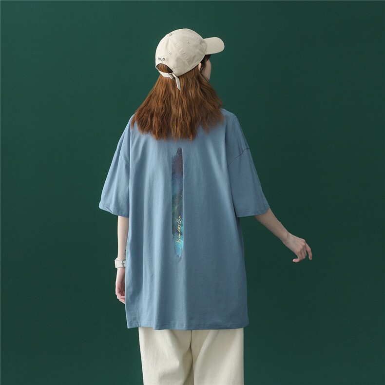 1中性风图案已注册大码M-5XL休闲情侣潮短袖T恤男7036F20控38，男装T恤，星座226-2