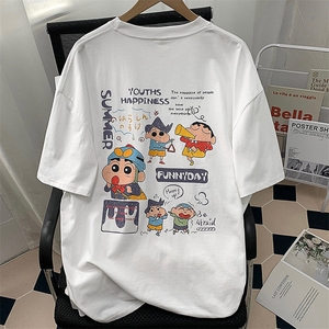 主推 纯棉蜡笔小新印花短袖t恤夏宽松X416B-1-DT896-P25 限39图片