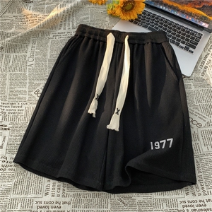 夏季1977印花华夫格短裤大码 XZ604-DK603-P25控38图片