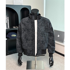 扎染外套男秋季cleanfit情侣夹克棒球服潮25XJ55283特批56，男装夹克，电商A042