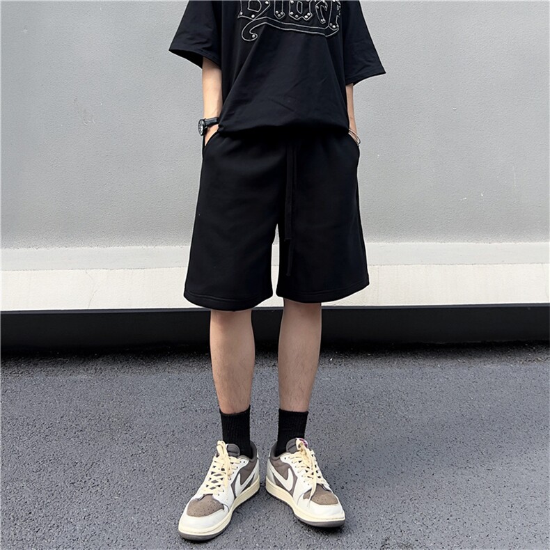 日系重磅运动短裤男夏季宽松休闲抽绳直筒户外五分裤子DK0220-P35,男装休闲裤,星座308B-1