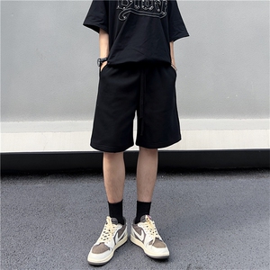 日系重磅运动短裤男夏季宽松休闲抽绳直筒户外五分裤子DK0220-P35图片