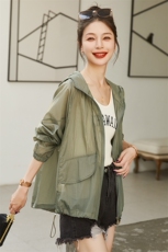 时尚潮流女装防晒衣轻薄透气夏季外套显瘦百搭遮阳衫，女装防晒衣，红依一坊