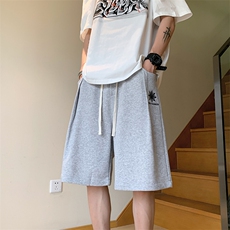 港风抖音纯卫裤休闲裤短裤运动裤A014-DY2151-P45控68，男装休闲裤，电商A014