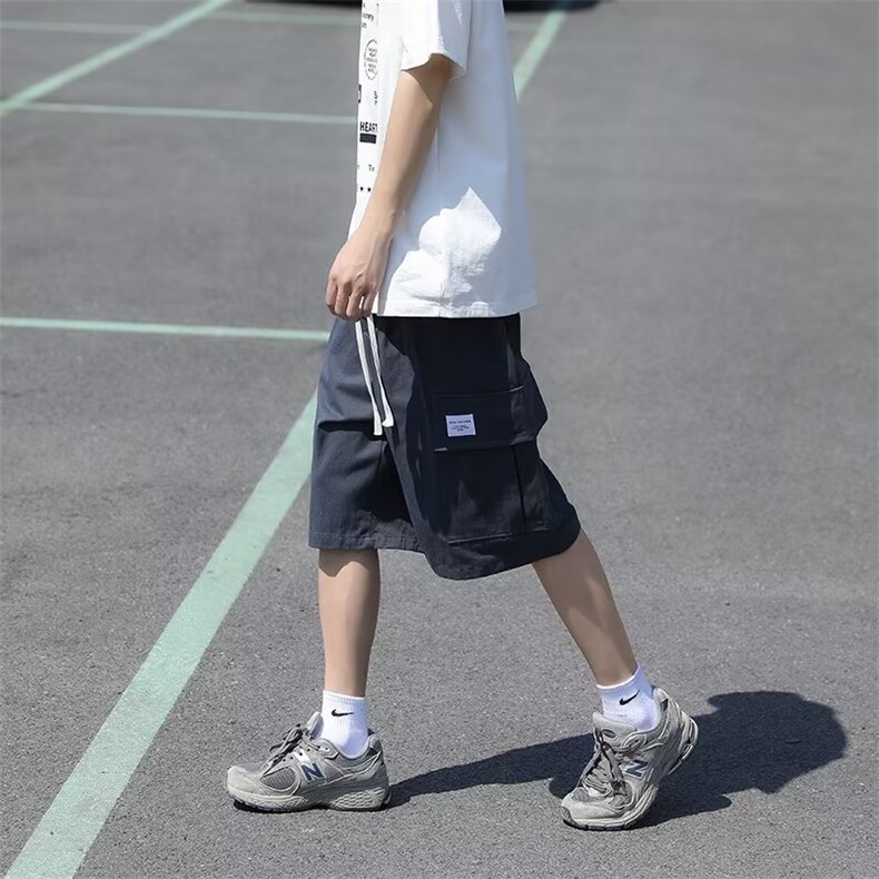 夏季原宿五分裤休闲裤流行时尚潮牌男日系工装裤时尚都市,男装休闲裤,星座716-3