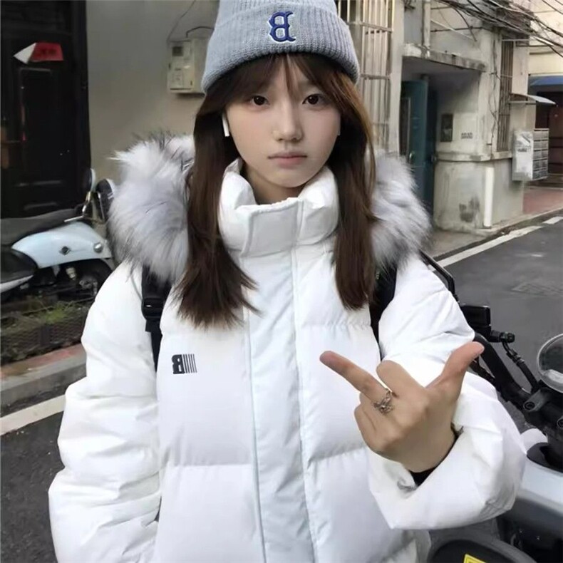 【高质量】可拆卸毛领羽绒棉服情侣美式厚外套棉衣2568特P90网图,男装棉衣,电商B245