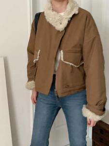 翻领羊羔毛外套,其它,Deja vu